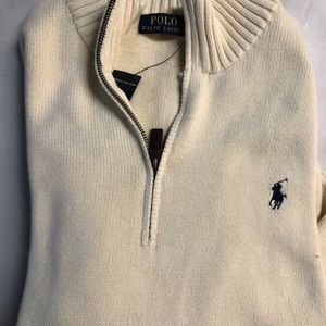 NWT Men’s Ralph Lauren 1/4 zip sweater